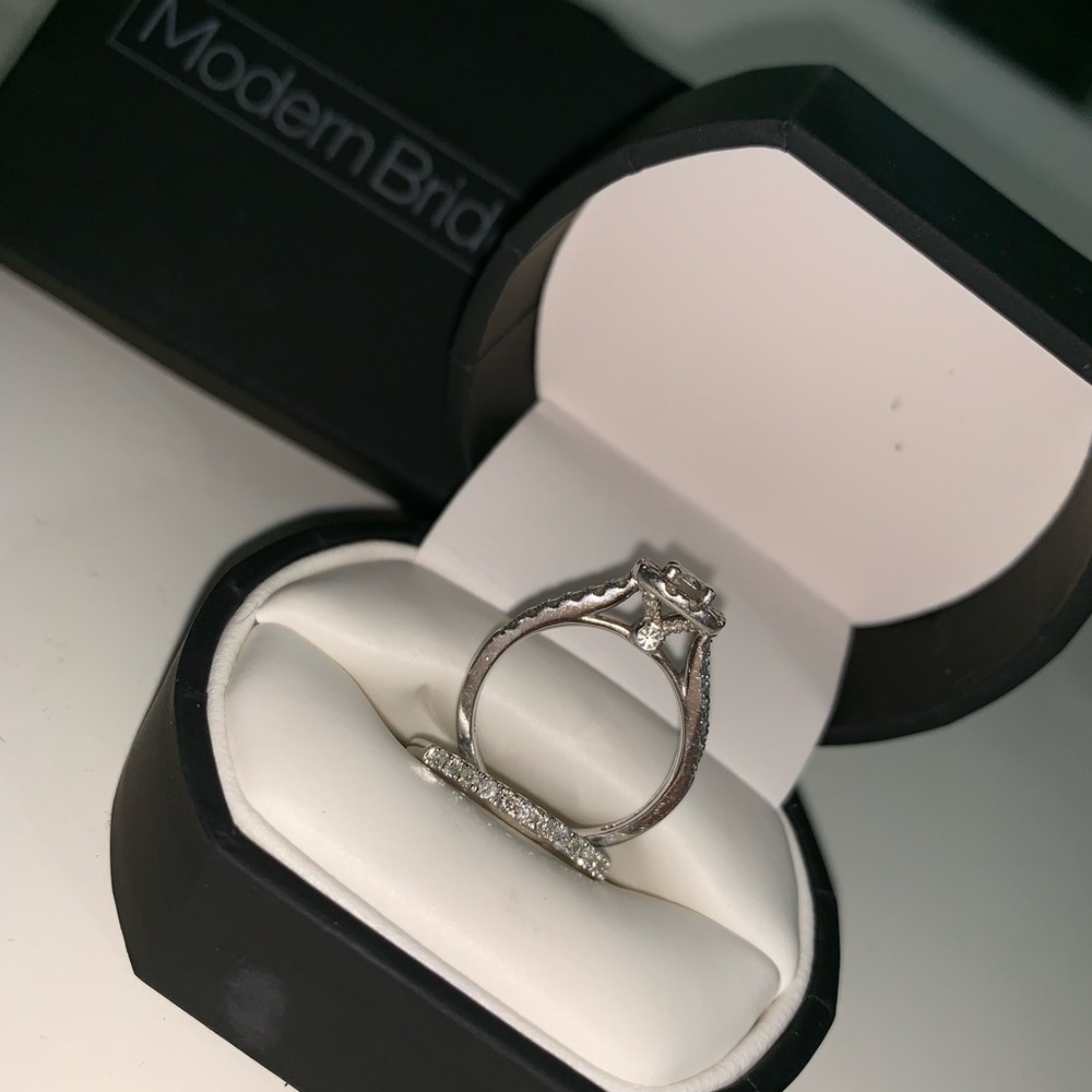 Modern Bride 1ct. Genuine White Diamond Bridal Set